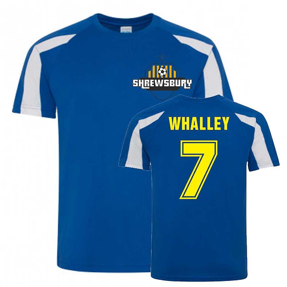 UKSoccerShop Shaun Whalley Shrewsbury Sports Training Jersey (Blue) LB (9-11 Years)