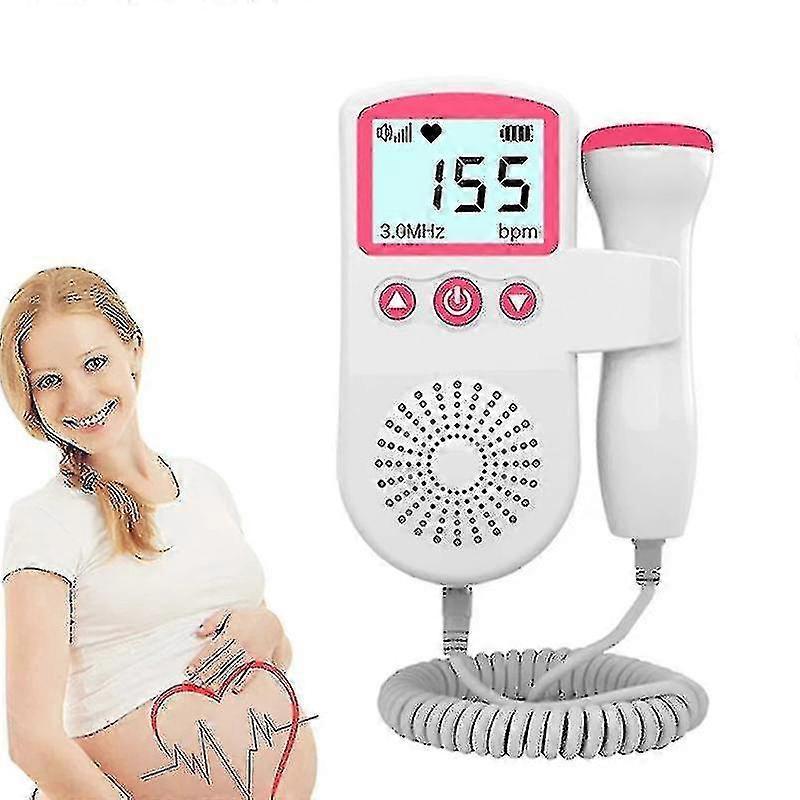 Lertenys 3.0mhz Doppler Fetal Heart Rate Monitor Home Pregnancy Baby Fetal Sound Heart Rate Detector