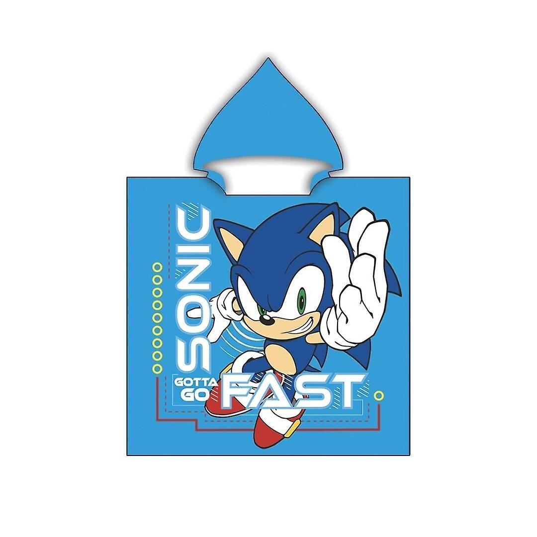 Sonic Gotta Go Fast Badponcho Bath Towel Poncho 110x55cm