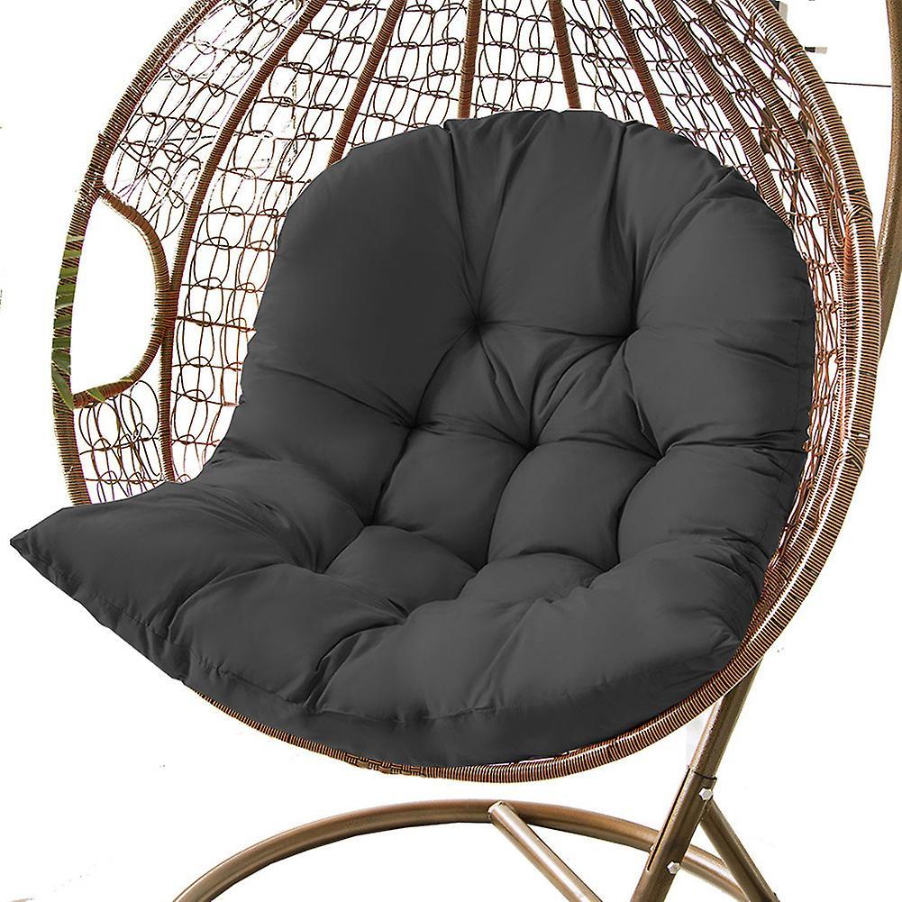 Living And Home Garden Hanging Chair Cushion Outdoor Swing Chair Seat Pad - Black 80x110cm