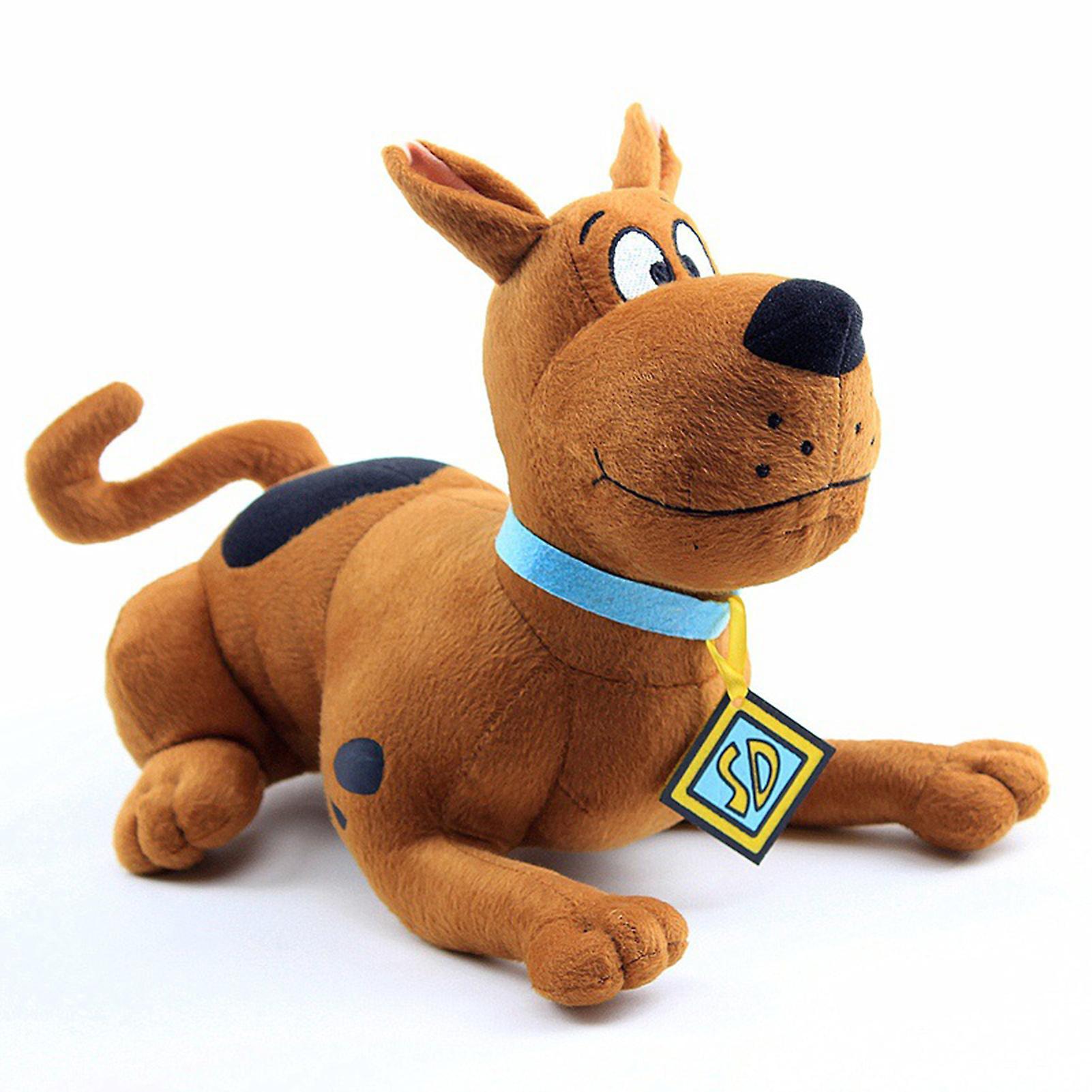 Hislaves Scooby Doo Plush Toy Soft Cute Cartoon Doll Accompany Pillow Sofa Ornament PP Cotton Great Dane Doll Stuffed Animal Dog Plush Toy Brown C