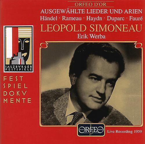 Orfeo L opold Simoneau - Songs: Salzburger Liederabend  [COMPACT DISCS] USA import