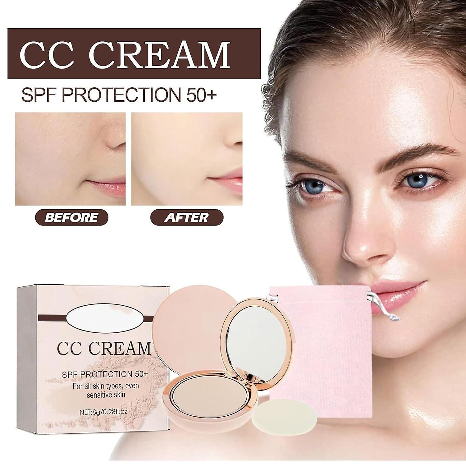 Lelinker Illumina CC Creamy Compact Spf 50,Full Coverage Concealer, Foundation Concealer, Color Correcting Concealer, Always CC Creamy Compact Spf ...