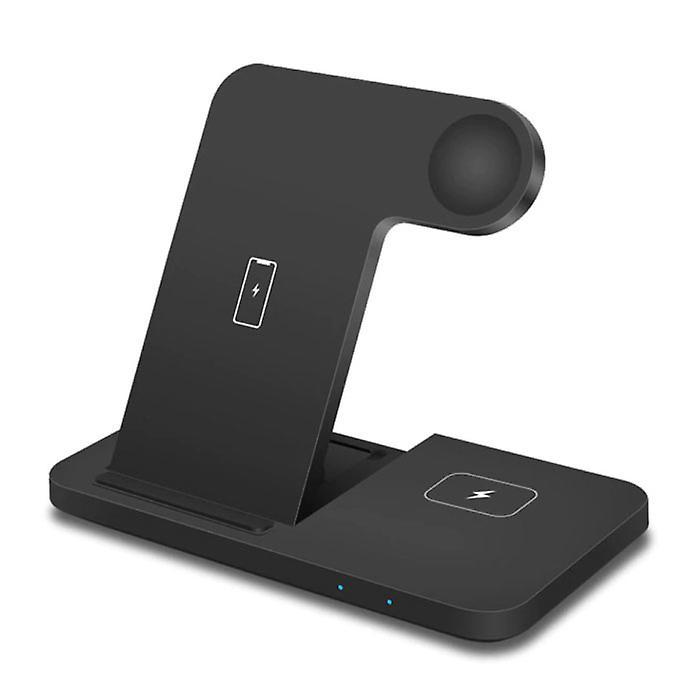 DCAE 3 in 1 Charging Station for Apple iPhone / iWatch / AirPods - Charging Dock 15W Wireless Pad Black