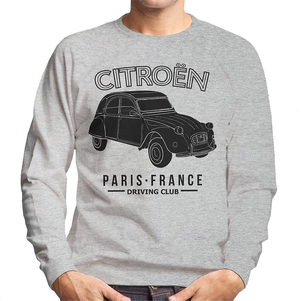 Citro�n Citroen Driving Club Black 2CV Paris France Men's Sweatshirt Heather Grey XX-Large