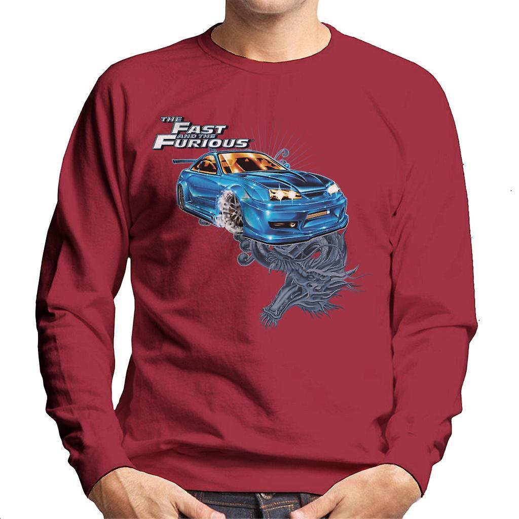 Fast & Furious Fast and Furious Tokyo Drift Dragon Men's Sweatshirt Cherry Red Medium