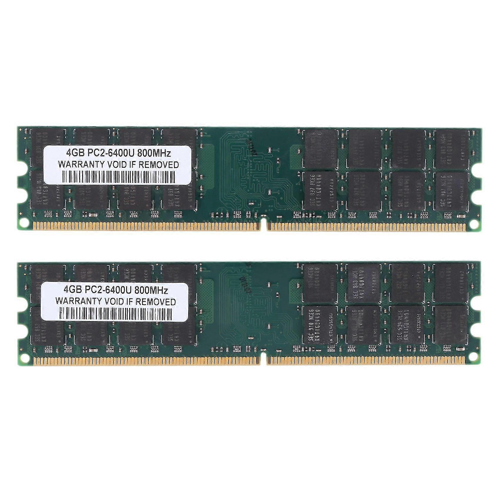 Asiv 8g (2 X 4 G) Memory Ram Ddr2 Pc2-6400 800mhz Desktop Non-ecc Dimm 240 Pin For Amd