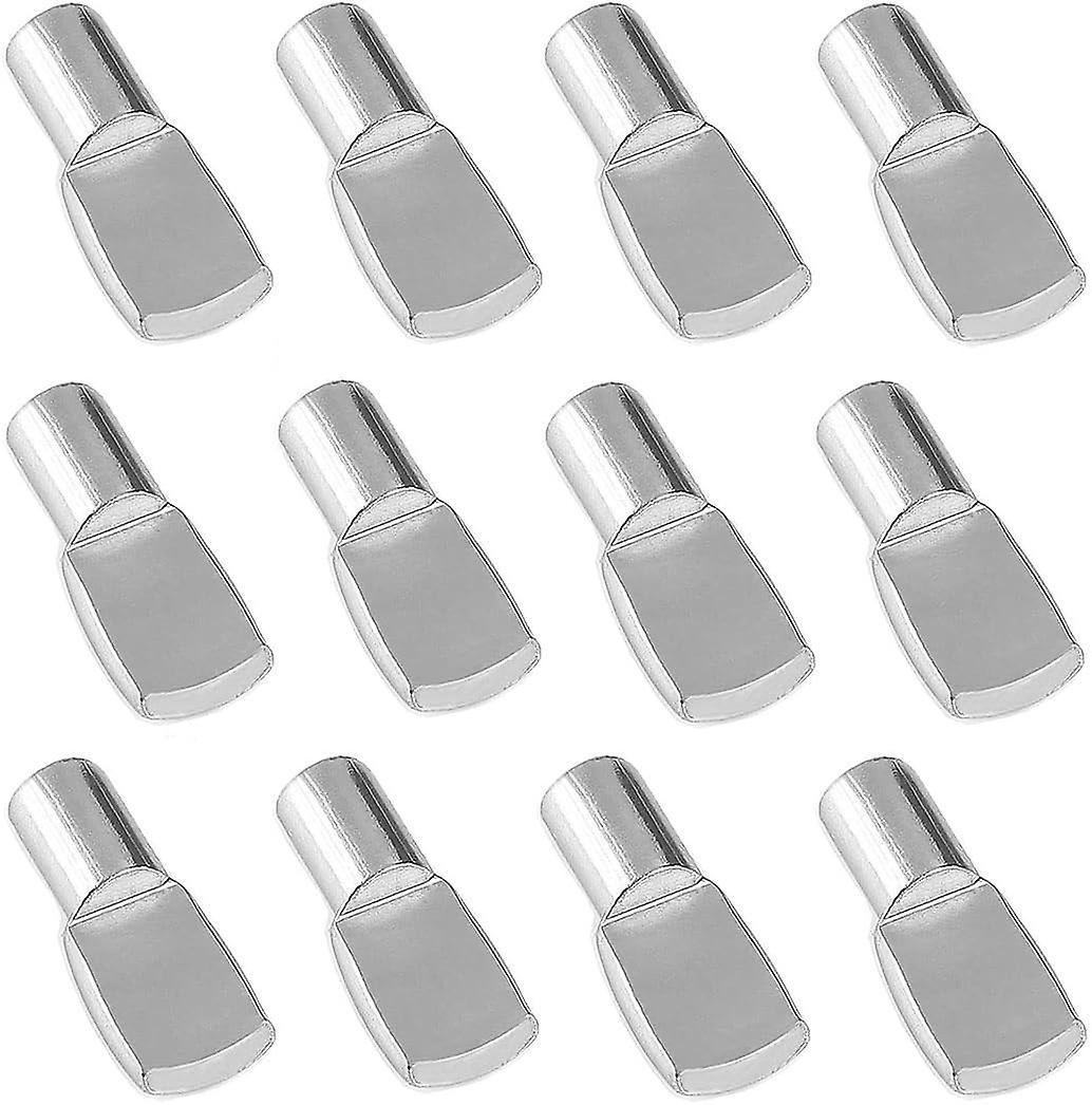 Giniey 1/4 Inch Shelf Pegs - Spoon Shape Support Pins - Nickel Plated