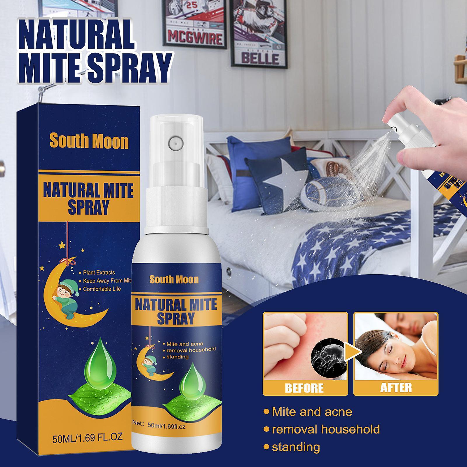 Elewelt Natural Mite Spray, Mite Spray, Bedroom Sterilization Mite Removal Spray Liquid, Bed Bug Killer Spray 50ml-2pcs