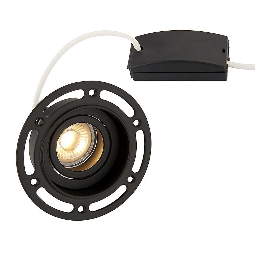 Saxby Lighting (Poole) Downlight Recessed Round Downlight Black 7W Matt Black Paint