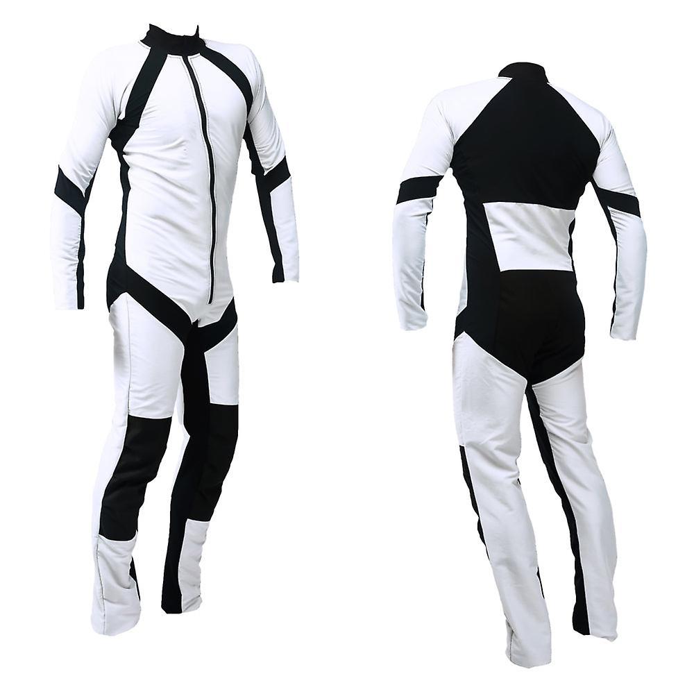 SkyexSuits Freefly skydiving suit in snow white color se-04 Xxxl / men