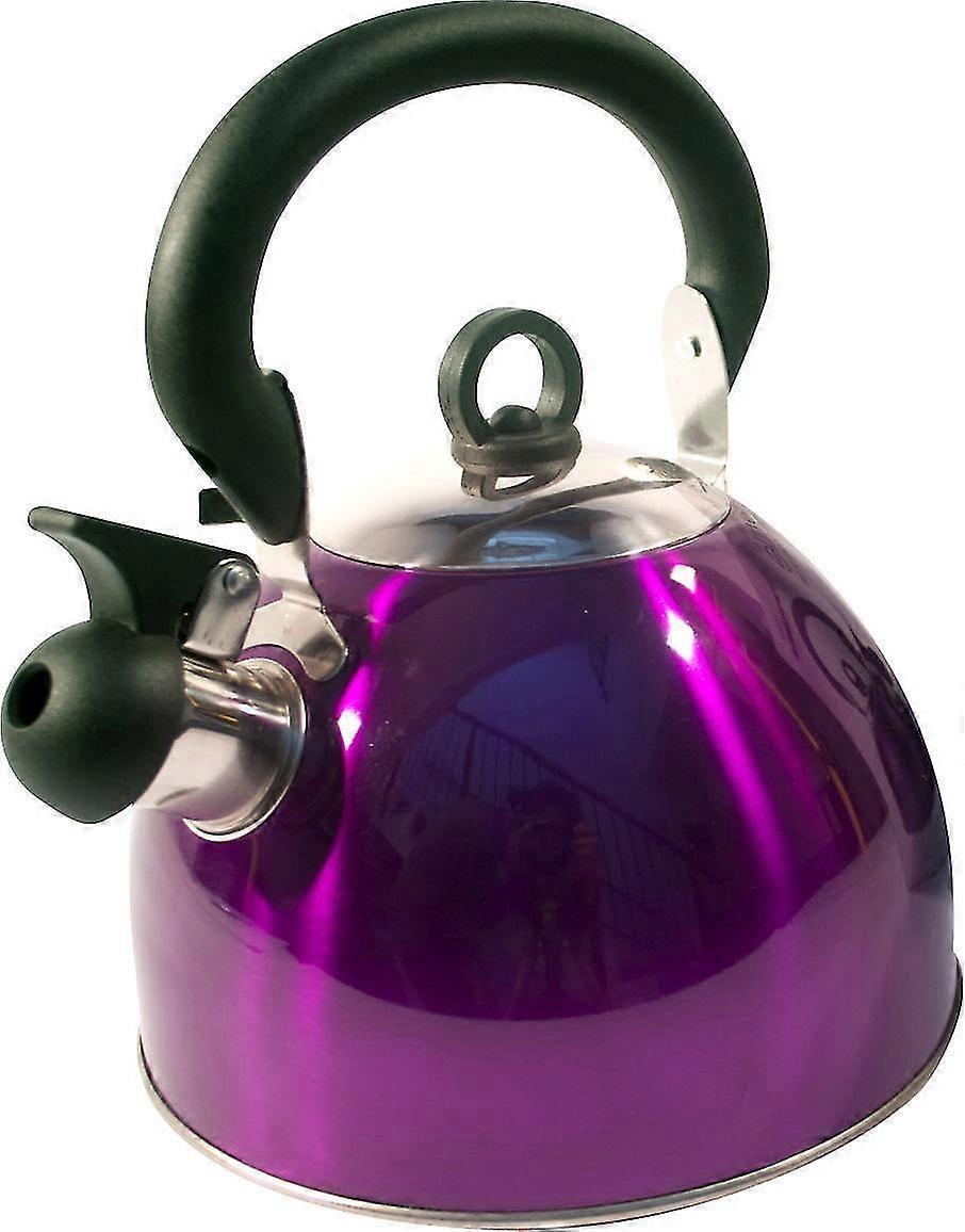 3L Purple Stainless Steel Whistling Kettle Stove Top Hob Kitchenware Tea Coffee Camping Zekai