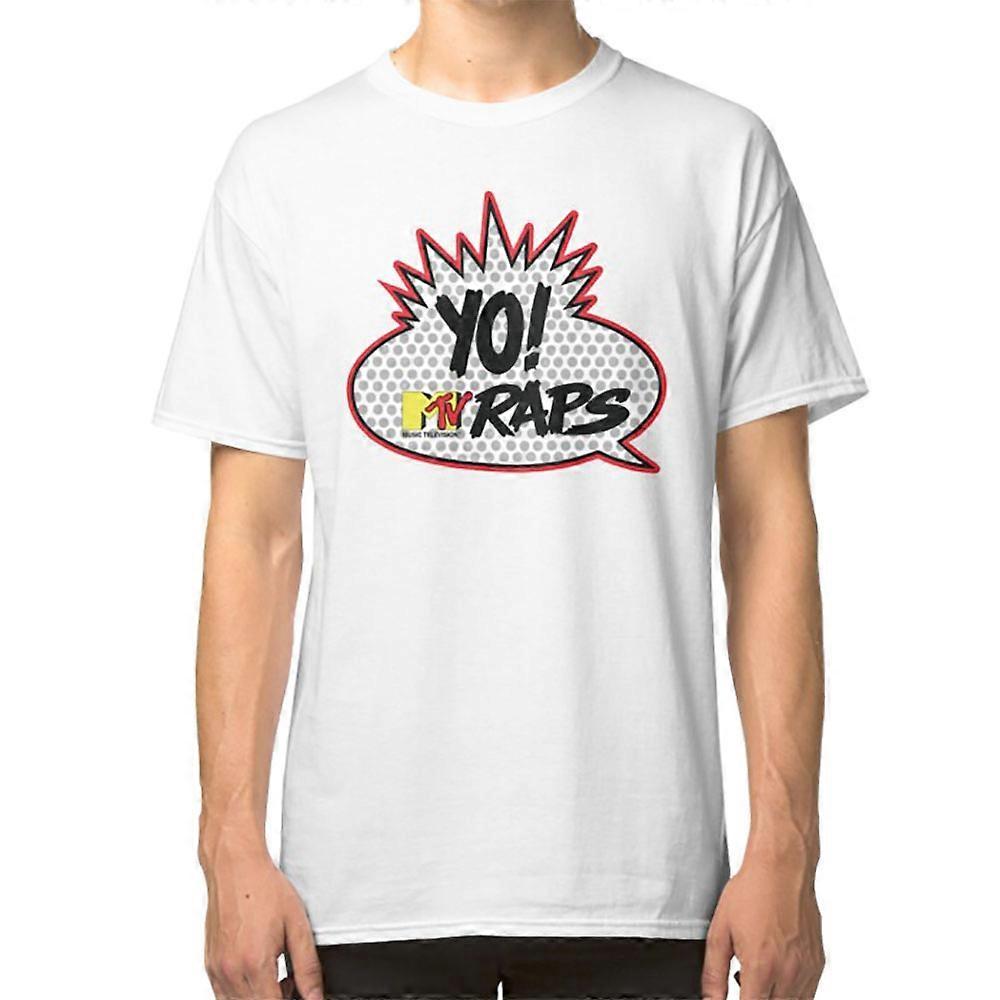 RockShark Yo MTV Raps T-Shirt T-shirt white S