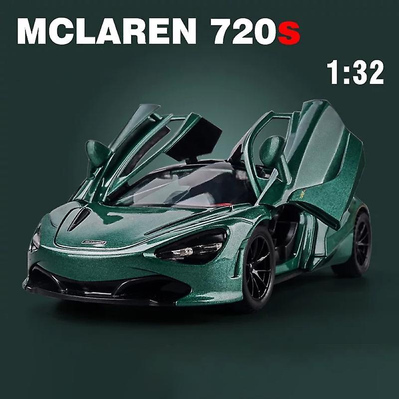 Toy Cars 1:32 Mclaren 720s Spider Car Model Alloy Sports Car Limited Edition Metal Car Model Collection Toy Car Childrens Birthday Gift Green