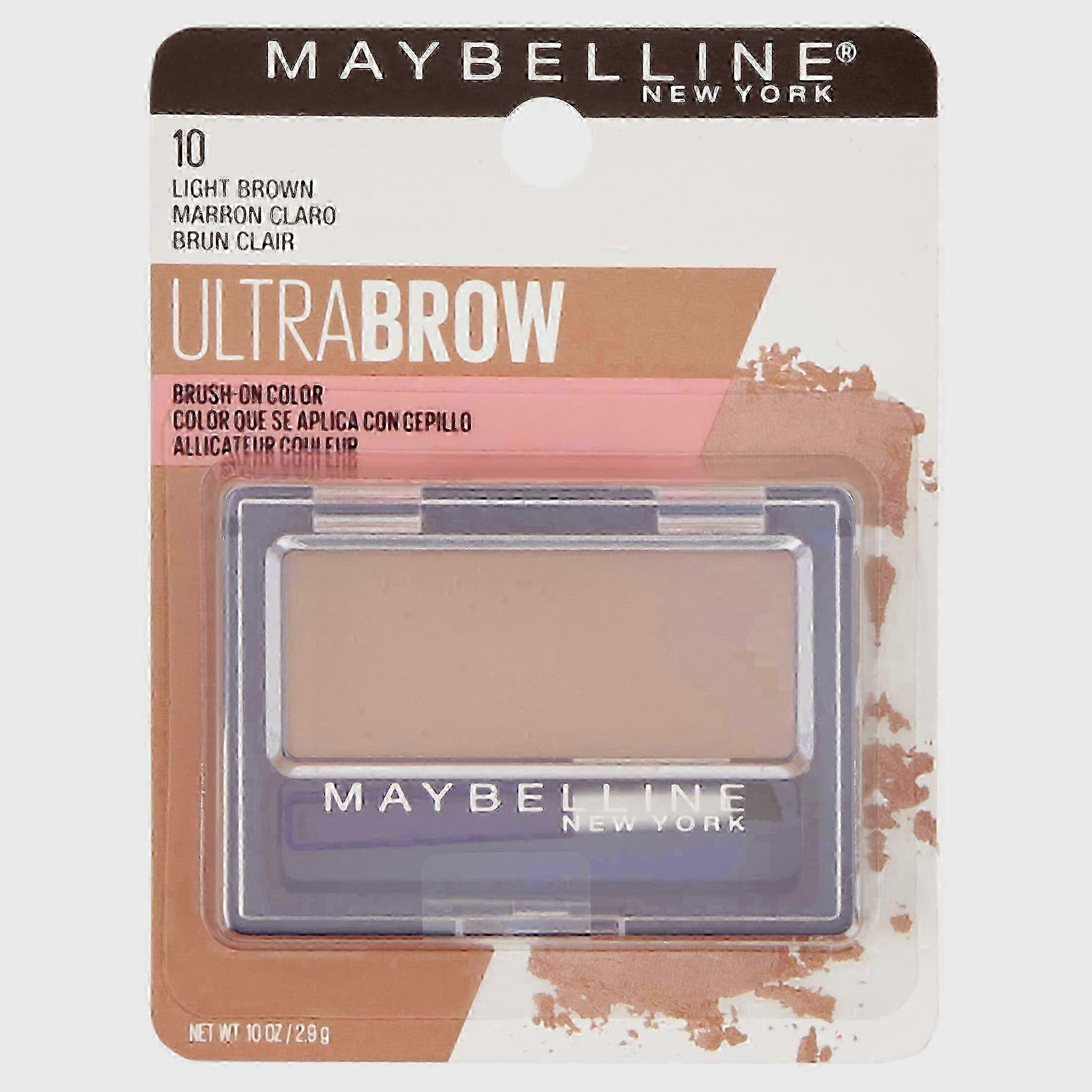 Maybelline New York Ultra Brow Brush-on Color, Light Brown, 0.10 Oz