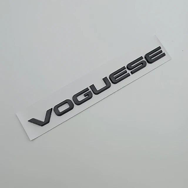 Hikig 3d Abs Chrome Black Logo Vogue Se Emblem Letters Car Trunk Badge Decal For Land Rover Range Rover Vogue Se Sticker Accessories Glossy Black