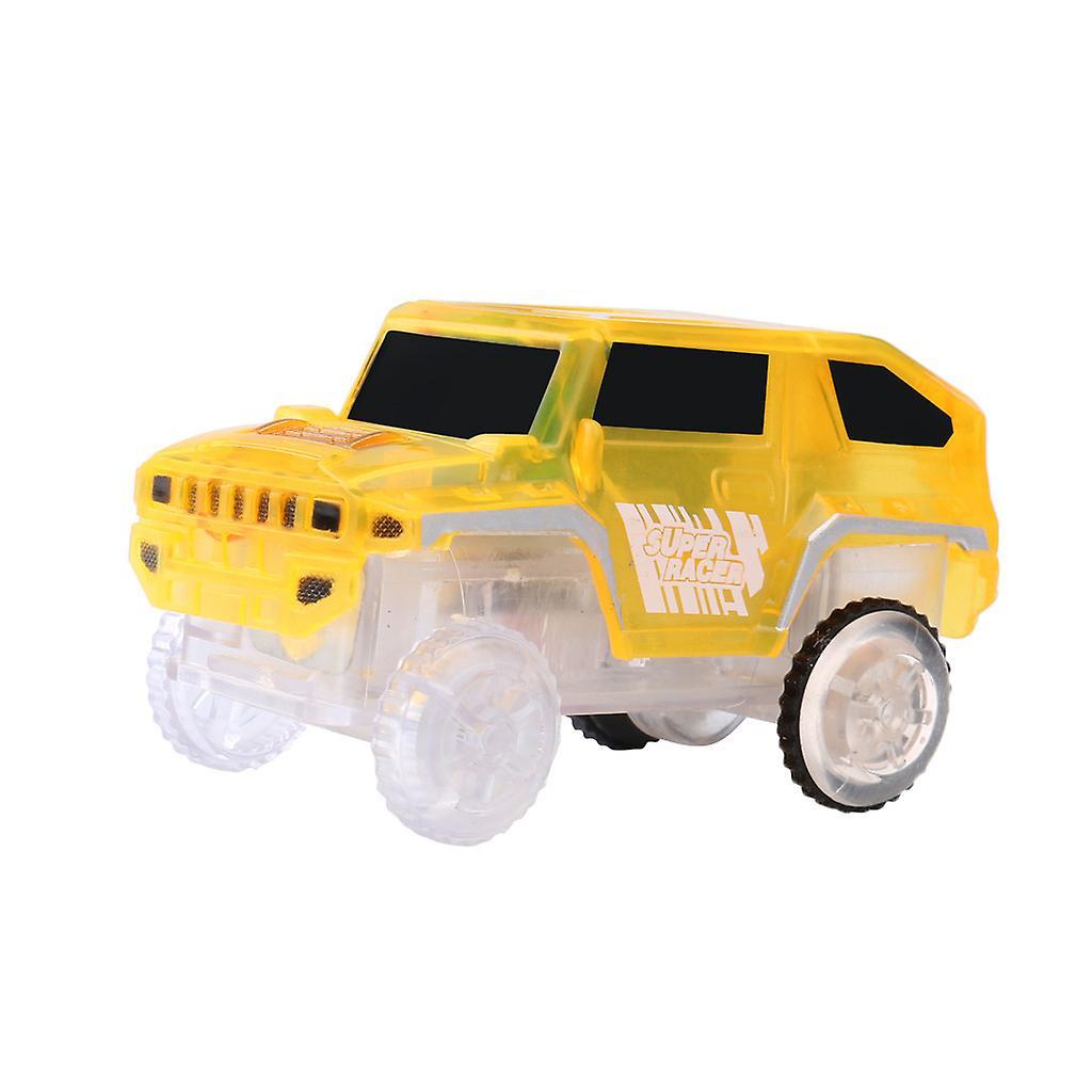 Kakanwo Cars Electronics Special Car for Track Toys With Flashing Lights Educational Clearance Yellow Free Size