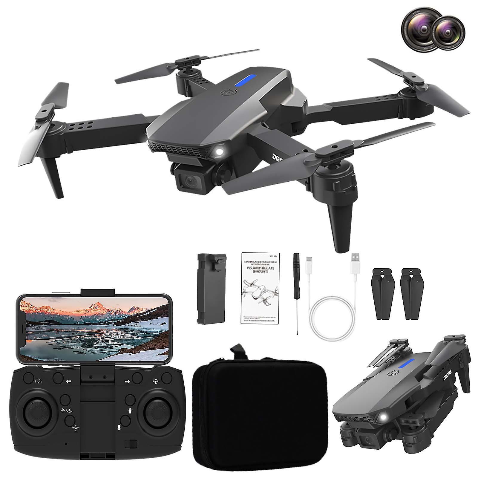 Flye Folding Drone With Dual 1080p Hd Camera Aerial Rc Quadcopter Altitude Hold Headless Mode Start Speed Adjustment Remote Control Uav Toys Gifts ...