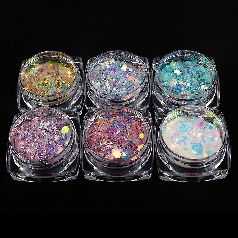 Slowmoose Holographic Shapes Glitter Flakes For Nail Art And Decoration YJ-145678