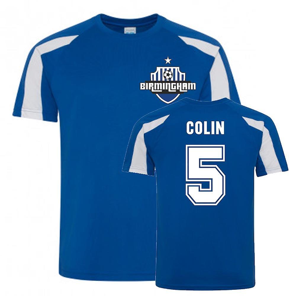 UKSoccerShop Maxime Colin Birmingham City Sports Training Jersey (Blue) Medium (38-40 inch)