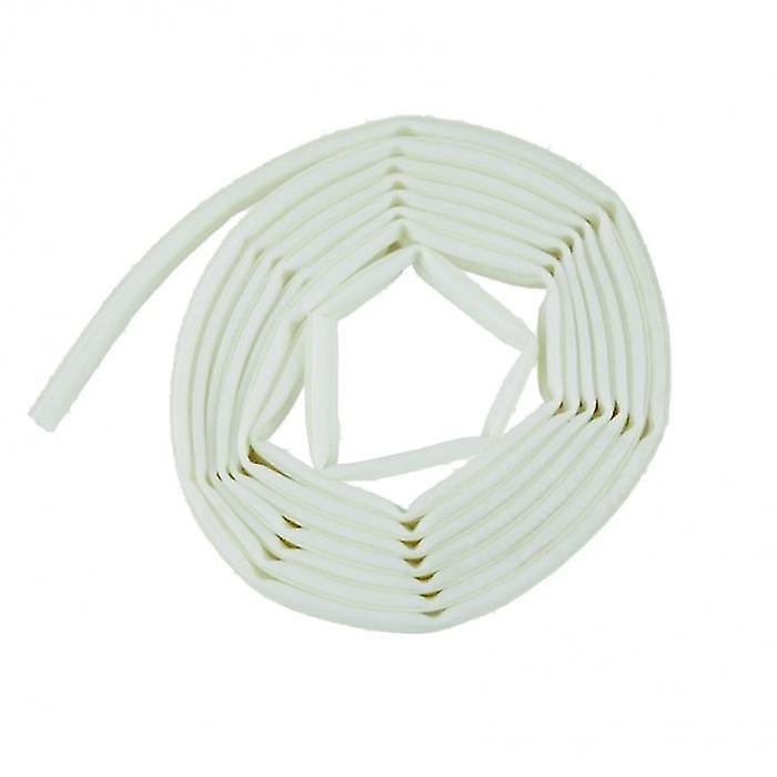 Woodside TPE Rubber Strip Draught Excluder Omega Section White One Size