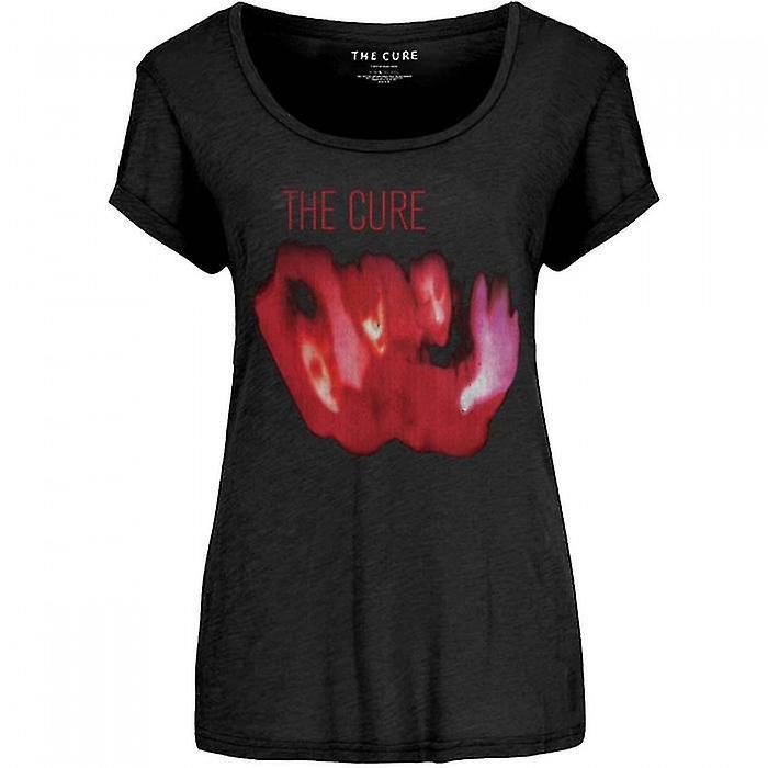 The Cure Womens/Ladies Pornography T-Shirt Black L