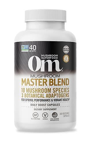 Om mushroom superfood master blend mushroom capsules 160 count