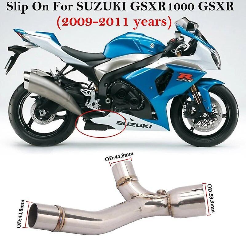 Jelivey For Suzuki Gsxr1000 Gsxr K9 2009 2010 2011 Motorcycle Exhaust Escape Modified Middle Link Pipe Delete Catalst Eliminator Enhance