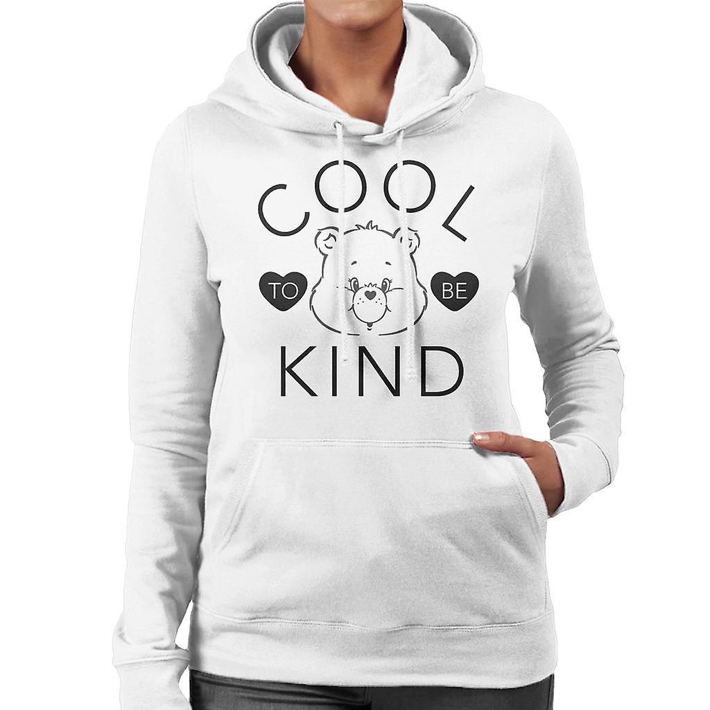 Care Bears Tenderheart Bear Cool To Be Kind Women's Hooded Sweatshirt White XX-Large