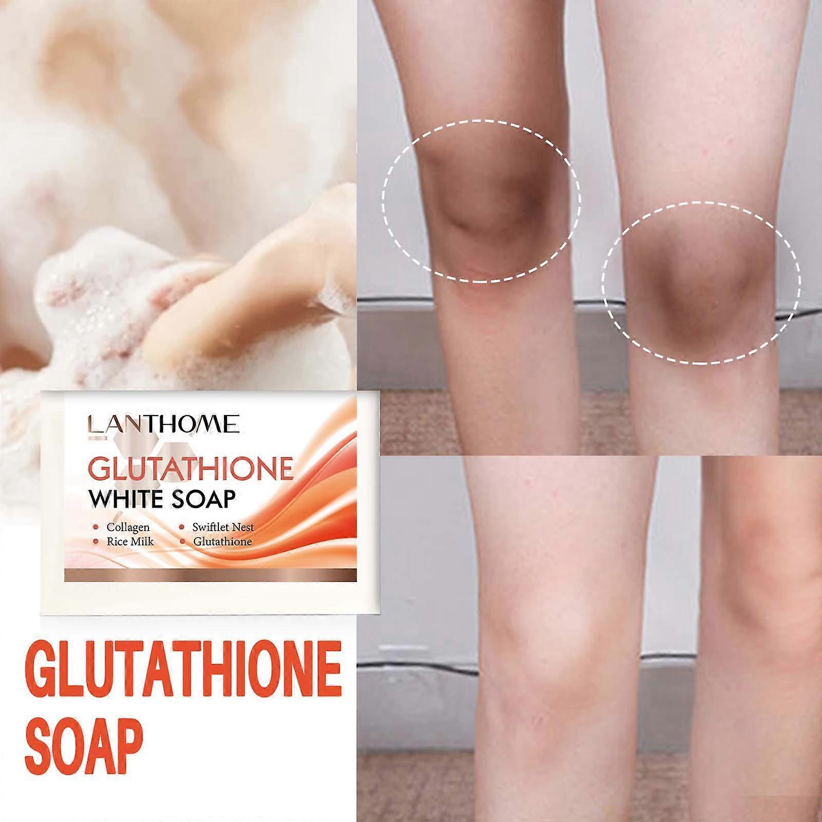 Kakanwo Body Wash Glutathione Soap, Whitening The Skin, Deep Cleansing, Exfoliating, And Removing Melanin100G White