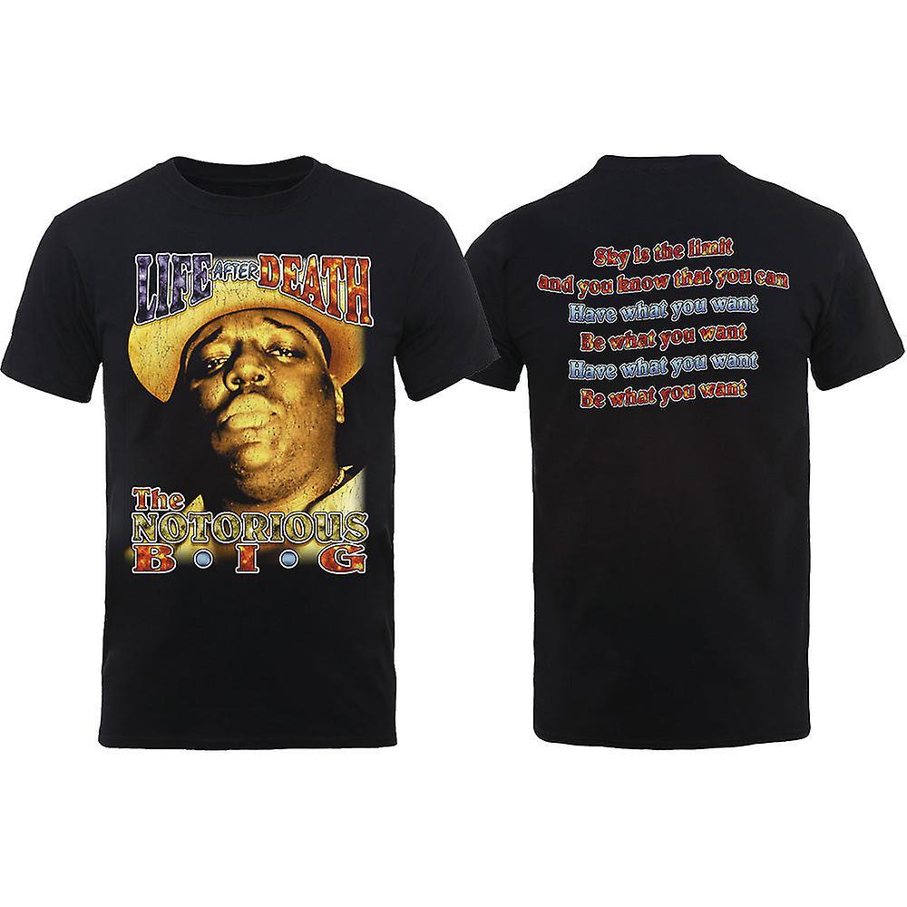 HeyRusty Biggie Smalls | Official Band T-shirt | Life After Death (back Print) Black Small