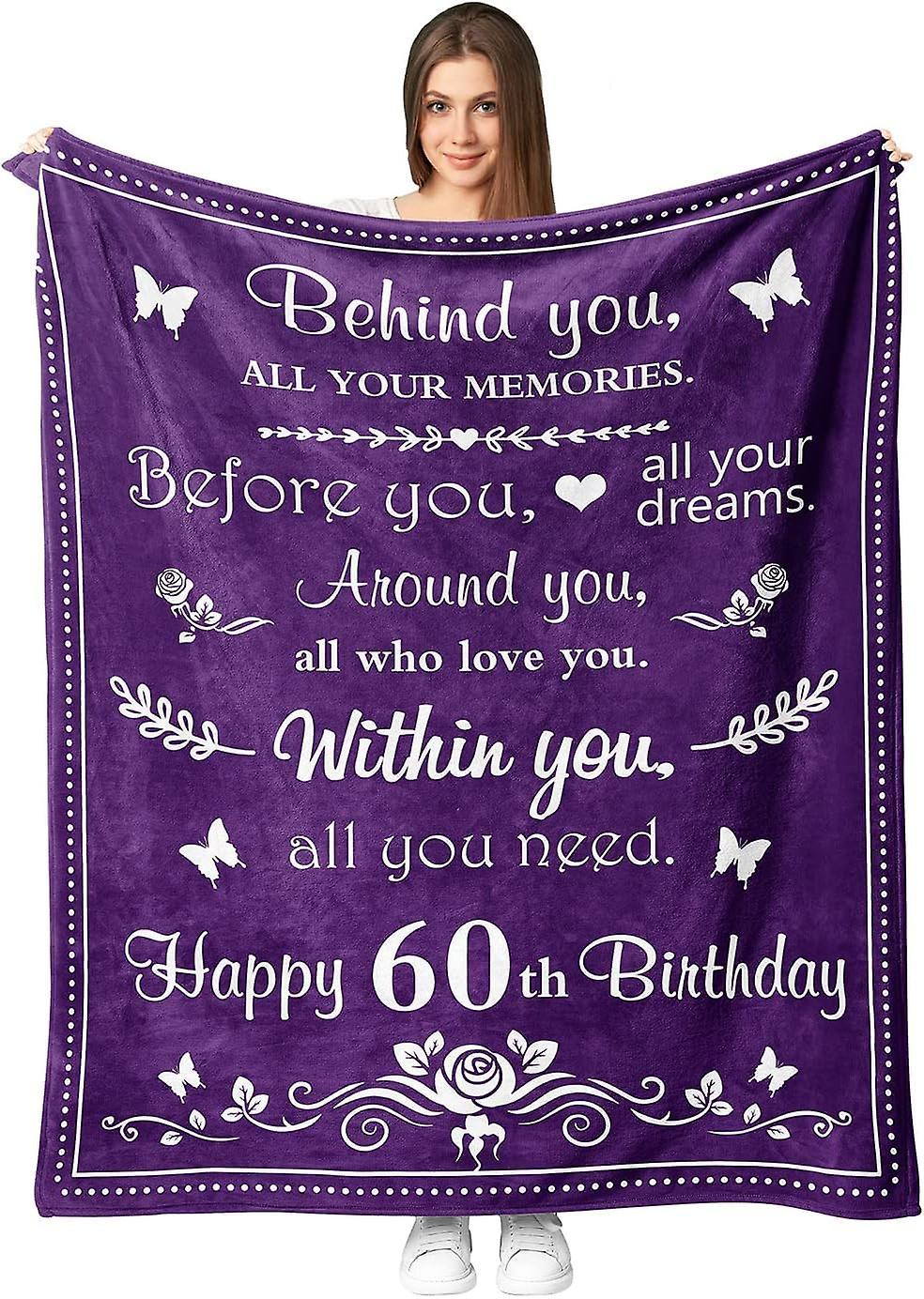 LINCMAN 60th Birthday Gifts For Women Men, Happy 60th Birthday Gift Ideas Male, Birthday Gifts For 60 Year Old Woman, 60 Year Old Gifts For Women M...