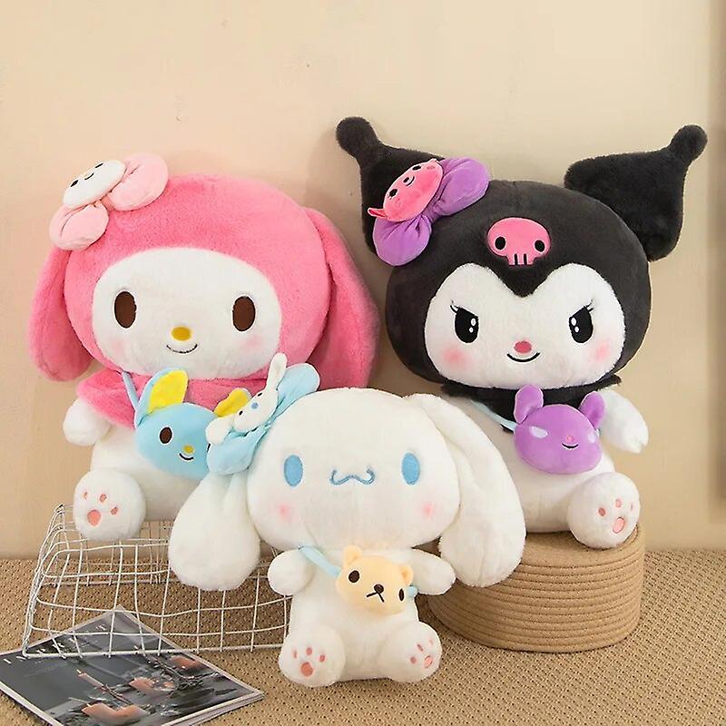 Begleri 40/50cm Kawaii  Kuromi My Melody Cinnamoroll Plush Toys Doll Pillow Anime Cartoon Room Decoration Dolls Kids Gifts Pillow