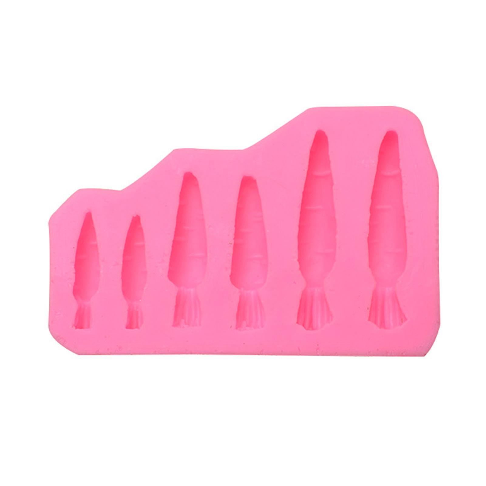 Reheyre Cake Mold Carrot Pattern Baking Tools Silicone Heat Resistant Pastries Mould for Bakery