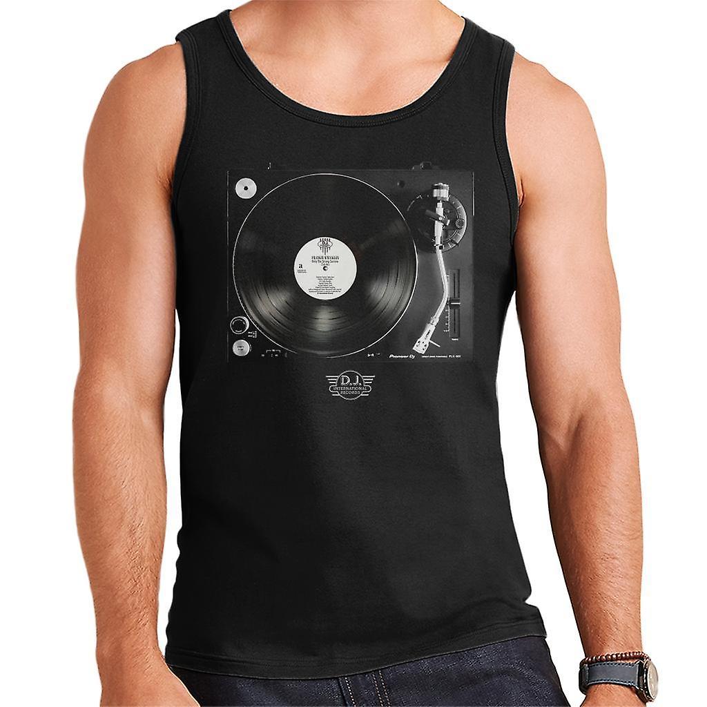 DJ International Records Turntable Men's Vest Black Large