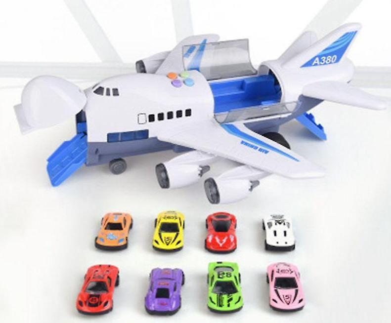 Slowmoose Aircraft Music Story, Simulation Track - Large Size Passenger Plane Toy white 8