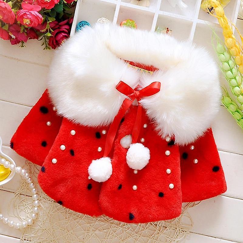 Slowmoose Baby Winter Clothes, Cute Fleece Fur Coat 24M