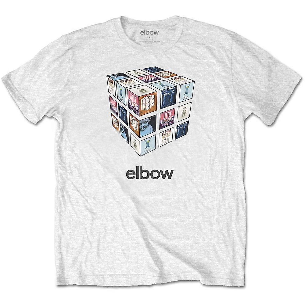 Bitcruncher Elbow White Best Of Greatest Hits Official Tee T-Shirt Mens L