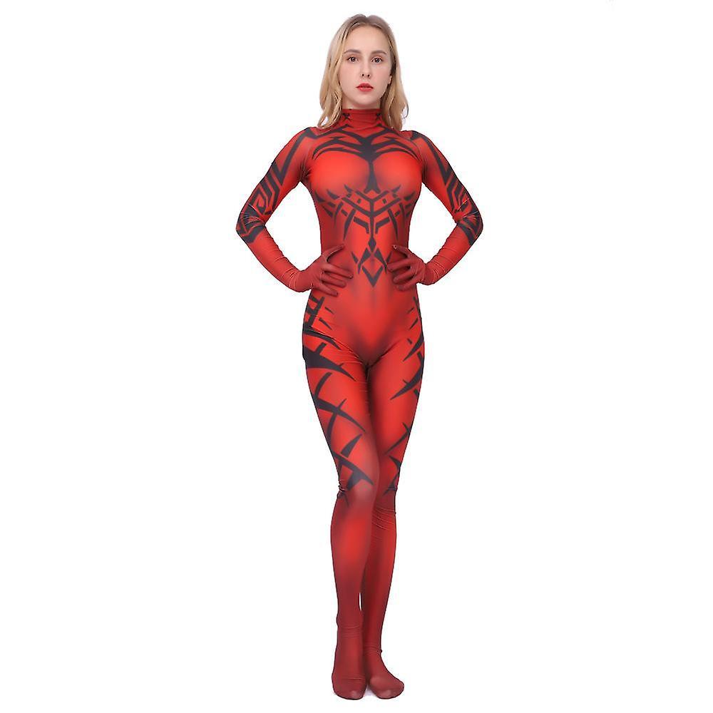 Ruitong Womens Darth Talon Cosplay Costume Darth Talon Bodysuit Jumpsuit Adult L