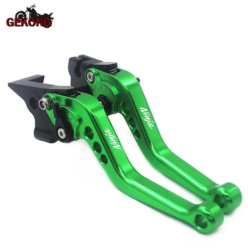 Jhshop For Kawasaki Ninja 250r Ninja 300r/z300 Ninja 400 Z250sl 2008-2018 Motorcycle Accessories Short Brake Clutch Levers green