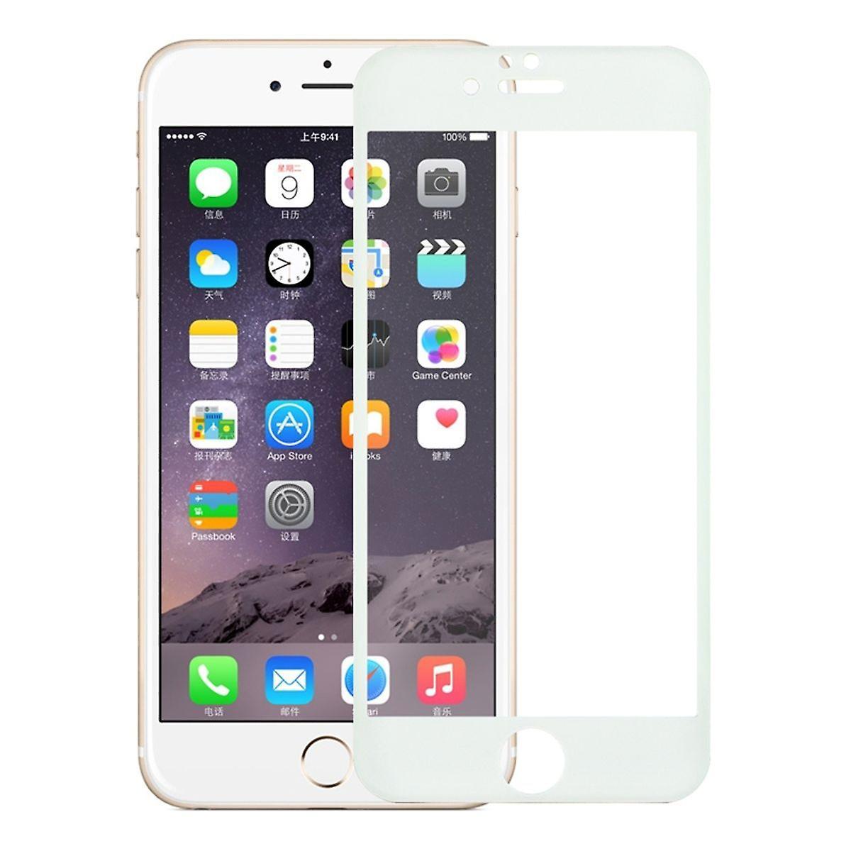 König Apple iPhone SE 2020 3D Armored Protector Glass Foil Protective Film Real Glass Case White