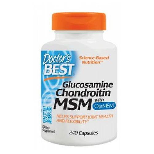 Doctor's Best Doctors Best Glucosamine Chondroitin OptiMSM, 240 Caps (Pack of 1)