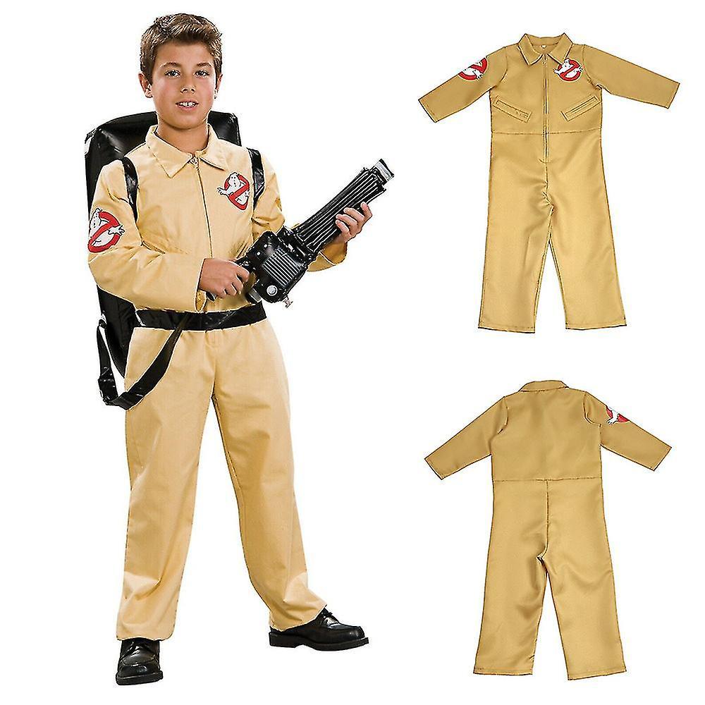 SML 5-11 Years Kids Boys Girls Ghostbusters Bodysuit Fancy Dress Costumes Party Birthday Halloween Cosplay Jumpsuits Gifts 6-7Years