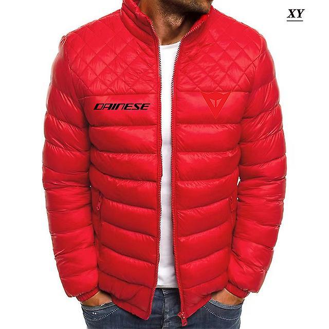 Coats Brand  Men's Autumn And Winter Jacket 2023 Fashion Casual Zipper Jacket Windbreaker Jacket Men's Thick Jacket Ropa Hombre red2