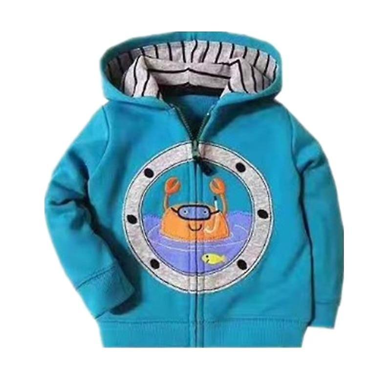 Slowmoose Cartoon Pattern Hooded Sweatshirts 3T