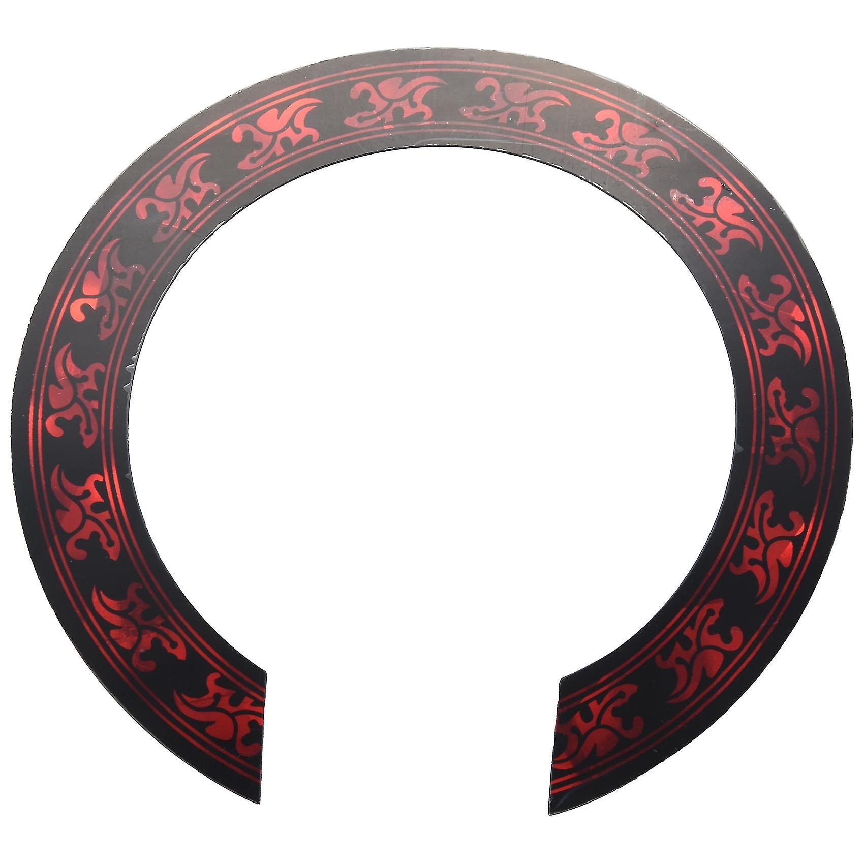 Guitar Fittings 1 Pcs Soundhole Rosette Decal Sticker With Red Pattern For Acoustic Classical Guitar Parts Replacem