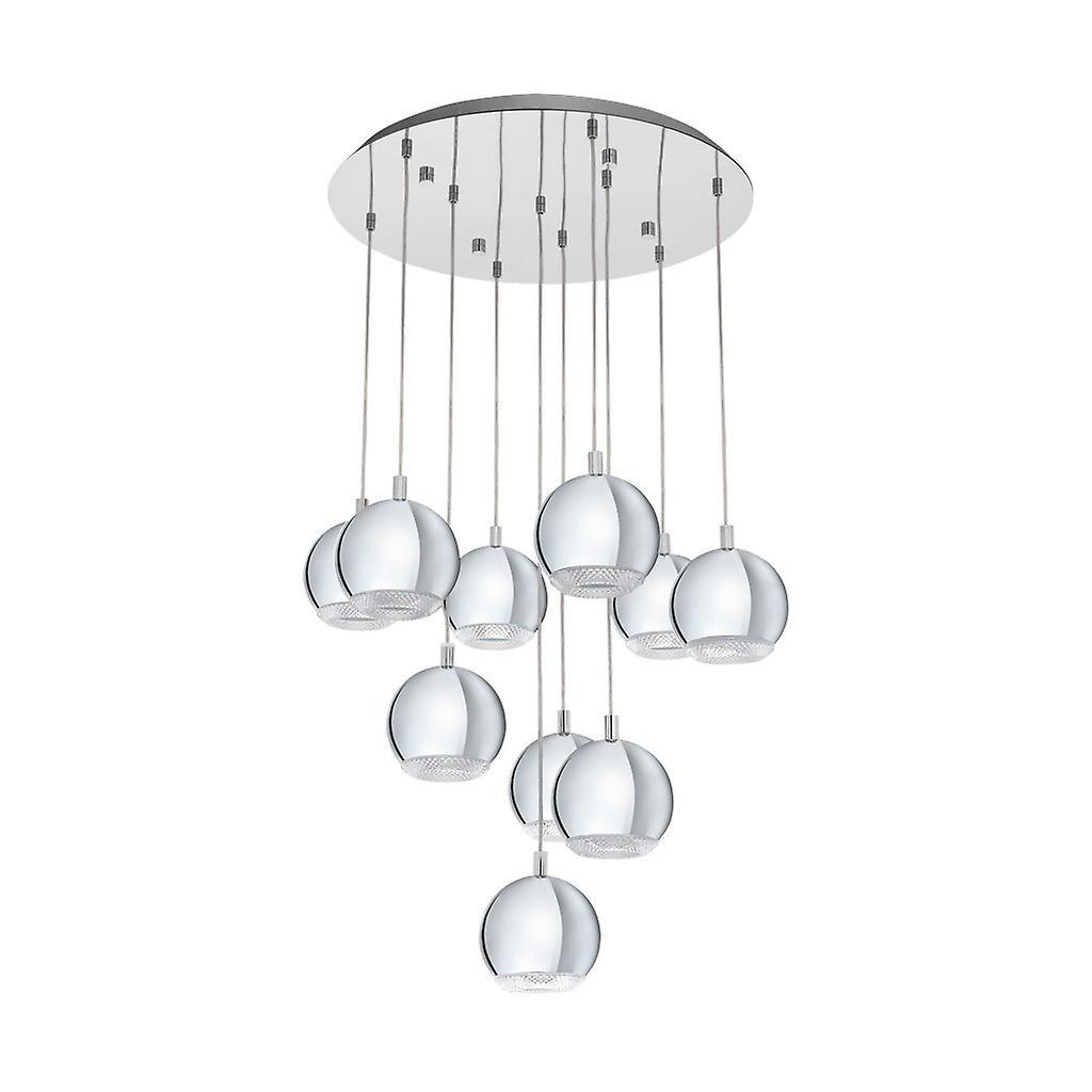 Eglo Lighting Conessa 10 Light Cluster Pendant Chrome, GU10