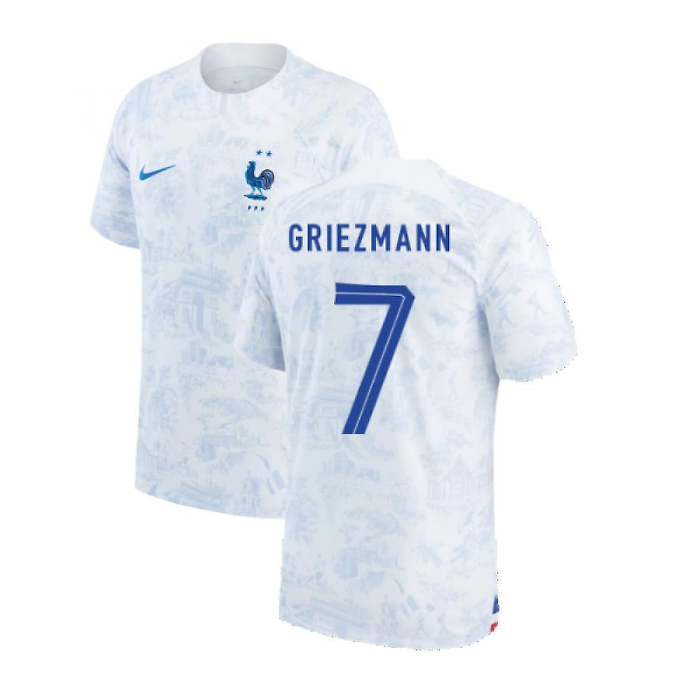 Nike 2022-2023 France Away Shirt (GRIEZMANN 7) White M