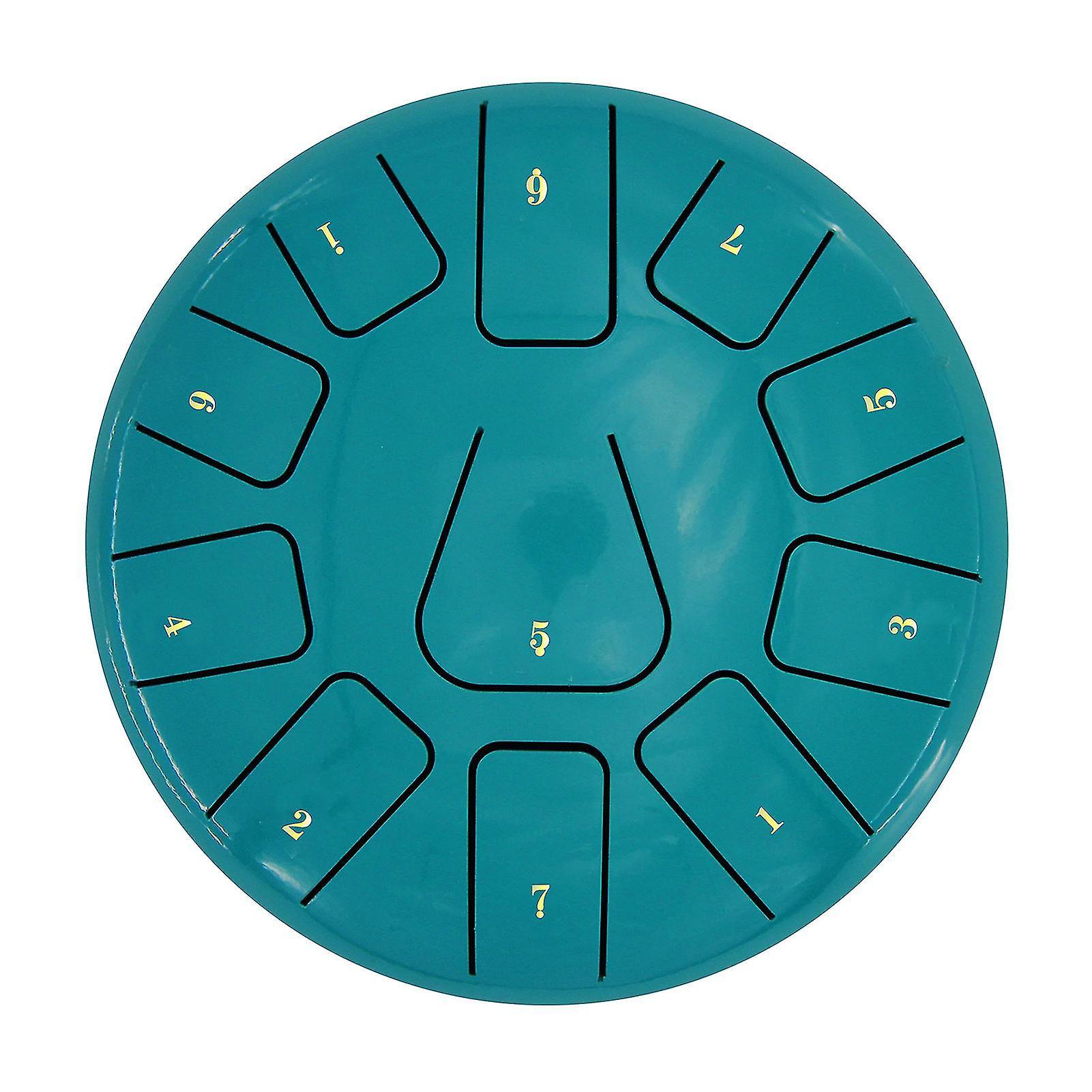 Bbxc 8 Inch Steel Tongue Drum - 11 Notes Handpan Drum With Drum Mallet, Finger Picks, Percussion For Meditation Yoga