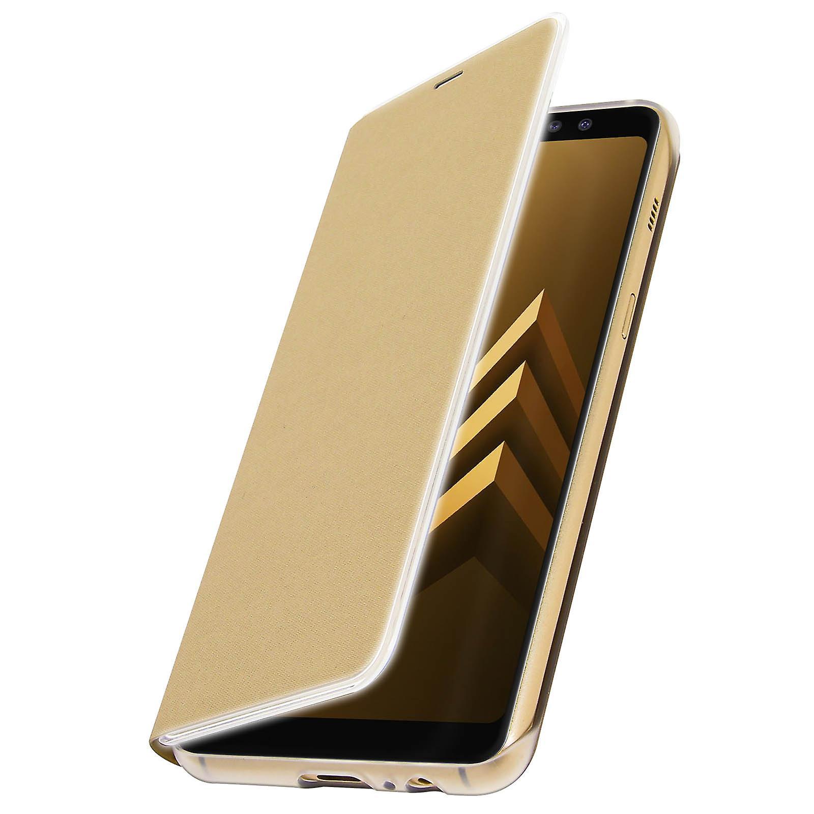 Official Samsung Neon Flip Cover for Samsung Galaxy A8 - Gold